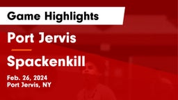 Port Jervis  vs Spackenkill  Game Highlights - Feb. 26, 2024