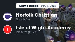 Recap: Norfolk Christian  vs. Isle of Wight Academy  2022