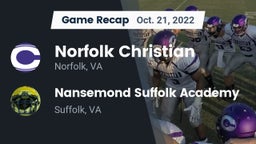 Recap: Norfolk Christian  vs. Nansemond Suffolk Academy 2022