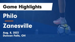 Philo  vs Zanesville  Game Highlights - Aug. 8, 2022
