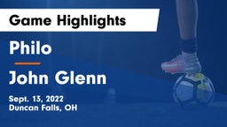 Philo  vs John Glenn  Game Highlights - Sept. 13, 2022