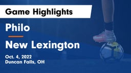 Philo  vs New Lexington  Game Highlights - Oct. 4, 2022