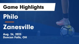 Philo  vs Zanesville  Game Highlights - Aug. 26, 2023