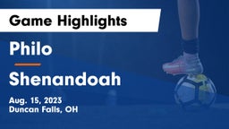 Philo  vs Shenandoah  Game Highlights - Aug. 15, 2023