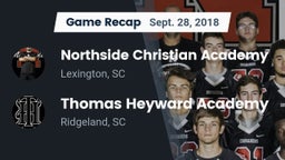 Recap: Northside Christian Academy  vs. Thomas Heyward Academy  2018