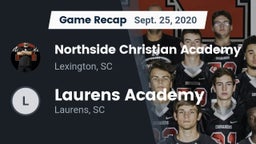 Recap: Northside Christian Academy  vs. Laurens Academy  2020