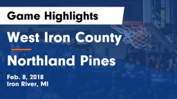 West Iron County  vs Northland Pines  Game Highlights - Feb. 8, 2018