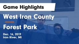 West Iron County  vs Forest Park Game Highlights - Dec. 16, 2019