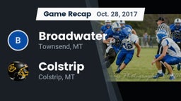 Recap: Broadwater  vs. Colstrip  2017