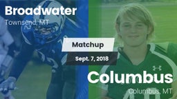 Matchup: Broadwater High vs. Columbus  2018