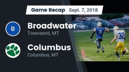 Recap: Broadwater  vs. Columbus  2018