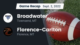 Recap: Broadwater  vs. Florence-Carlton  2022
