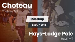 Matchup: Choteau  vs. Hays-Lodge Pole  2018