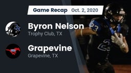 Recap: Byron Nelson  vs. Grapevine  2020