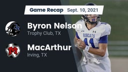 Recap: Byron Nelson  vs. MacArthur  2021