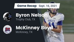 Recap: Byron Nelson  vs. McKinney Boyd  2021