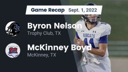 Recap: Byron Nelson  vs. McKinney Boyd  2022