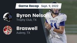 Recap: Byron Nelson  vs. Braswell  2022