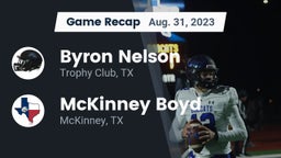 Recap: Byron Nelson  vs. McKinney Boyd  2023