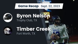 Recap: Byron Nelson  vs. Timber Creek  2023