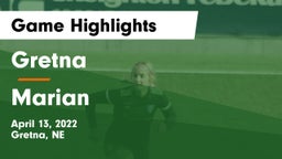 Gretna  vs Marian  Game Highlights - April 13, 2022
