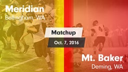 Matchup: Meridian  vs. Mt. Baker  2016