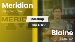 Matchup: Meridian  vs. Blaine  2017
