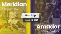 Matchup: Meridian  vs. Amador  2019