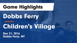 Dobbs Ferry  vs Children's Village Game Highlights - Dec 21, 2016