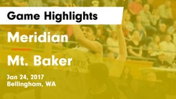 Meridian  vs Mt. Baker  Game Highlights - Jan 24, 2017