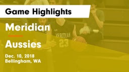 Meridian  vs Aussies Game Highlights - Dec. 10, 2018