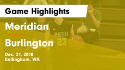 Meridian  vs Burlington  Game Highlights - Dec. 21, 2018