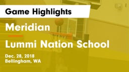 Meridian  vs Lummi Nation School Game Highlights - Dec. 28, 2018