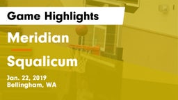 Meridian  vs Squalicum  Game Highlights - Jan. 22, 2019