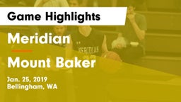 Meridian  vs Mount Baker  Game Highlights - Jan. 25, 2019