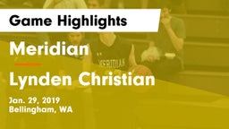 Meridian  vs Lynden Christian  Game Highlights - Jan. 29, 2019