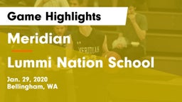 Meridian  vs Lummi Nation School Game Highlights - Jan. 29, 2020