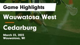 Wauwatosa West  vs Cedarburg  Game Highlights - March 23, 2023