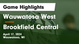 Wauwatosa West  vs Brookfield Central  Game Highlights - April 17, 2024