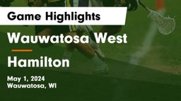 Wauwatosa West  vs Hamilton  Game Highlights - May 1, 2024