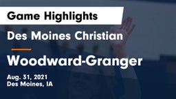 Des Moines Christian  vs Woodward-Granger  Game Highlights - Aug. 31, 2021