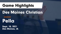 Des Moines Christian  vs Pella  Game Highlights - Sept. 18, 2021