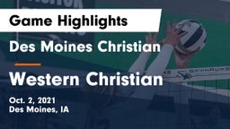 Des Moines Christian  vs Western Christian  Game Highlights - Oct. 2, 2021