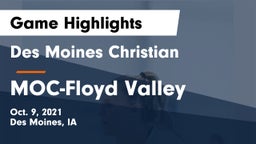 Des Moines Christian  vs MOC-Floyd Valley  Game Highlights - Oct. 9, 2021