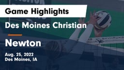 Des Moines Christian  vs Newton   Game Highlights - Aug. 25, 2022
