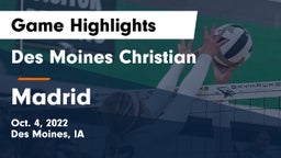 Des Moines Christian  vs Madrid  Game Highlights - Oct. 4, 2022
