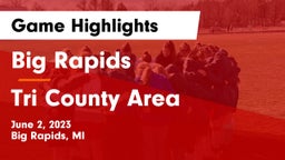 Big Rapids  vs Tri County Area  Game Highlights - June 2, 2023