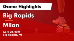 Big Rapids  vs Milan  Game Highlights - April 20, 2024