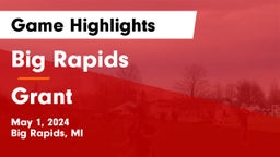 Big Rapids  vs Grant  Game Highlights - May 1, 2024