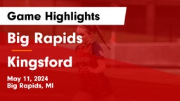 Big Rapids  vs Kingsford  Game Highlights - May 11, 2024